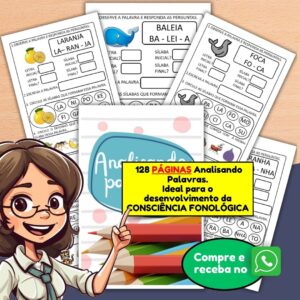 Apostila 128 Páginas de Atividades Analisando Palavras
