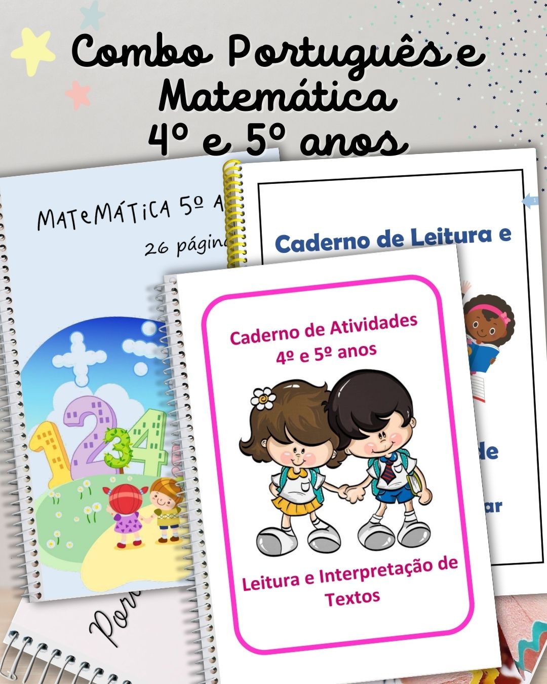 Pacote de Atividades 4º e 5º Anos Português e Matemática 134 pág.
