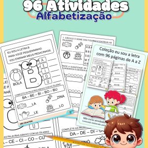 96 Atividades Sílabas Simples Caderno Eu Sou a Letra