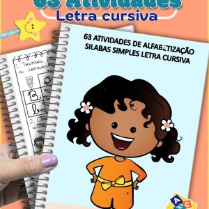 63 Atividades de Alfabetização Silabas Simples Letra Cursiva
