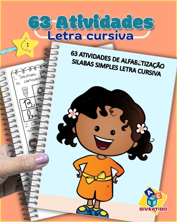 63 Atividades de Alfabetização Silabas Simples Letra Cursiva