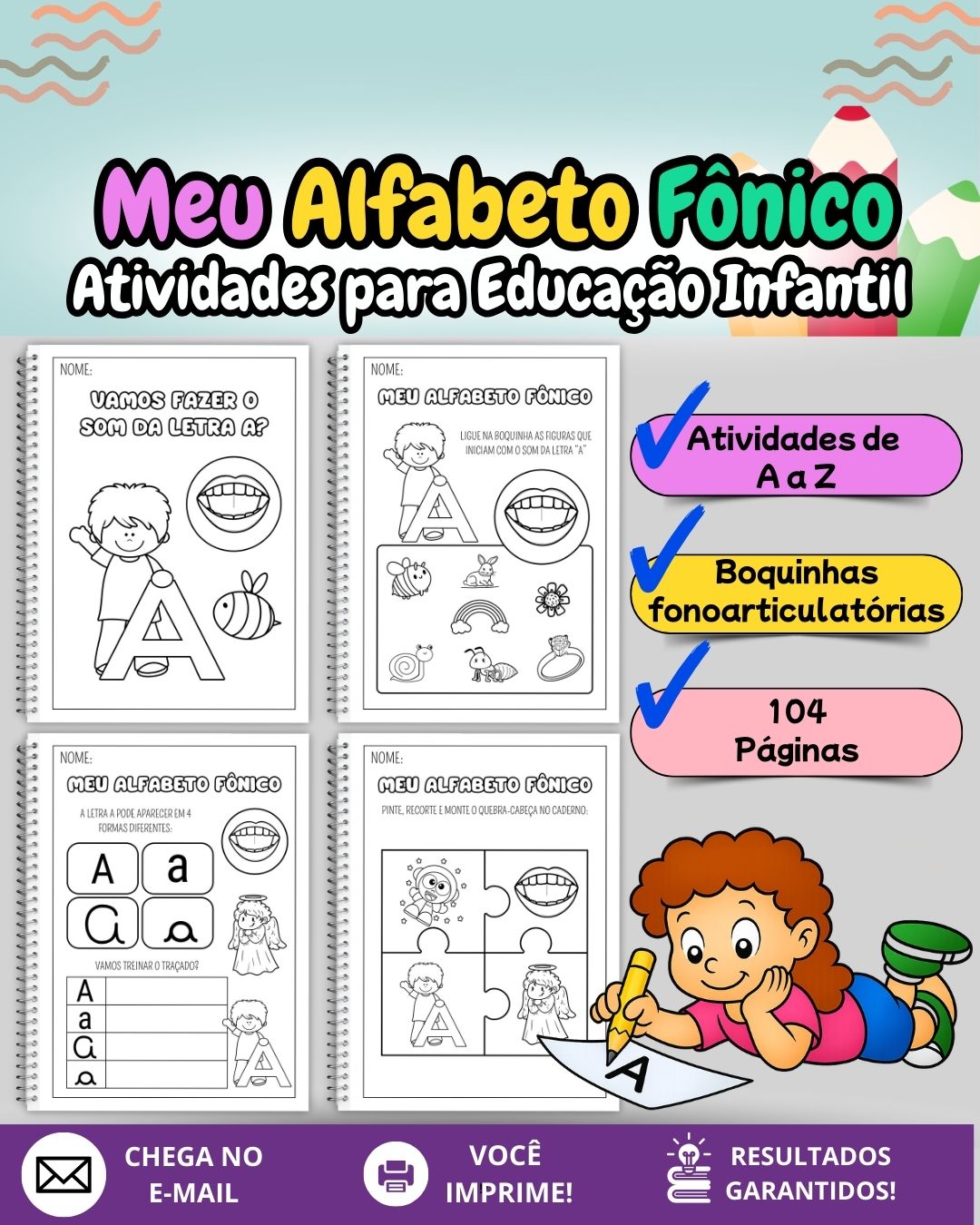 Meu Alfabeto Fônico – 104 Atividades para Educação Infantil