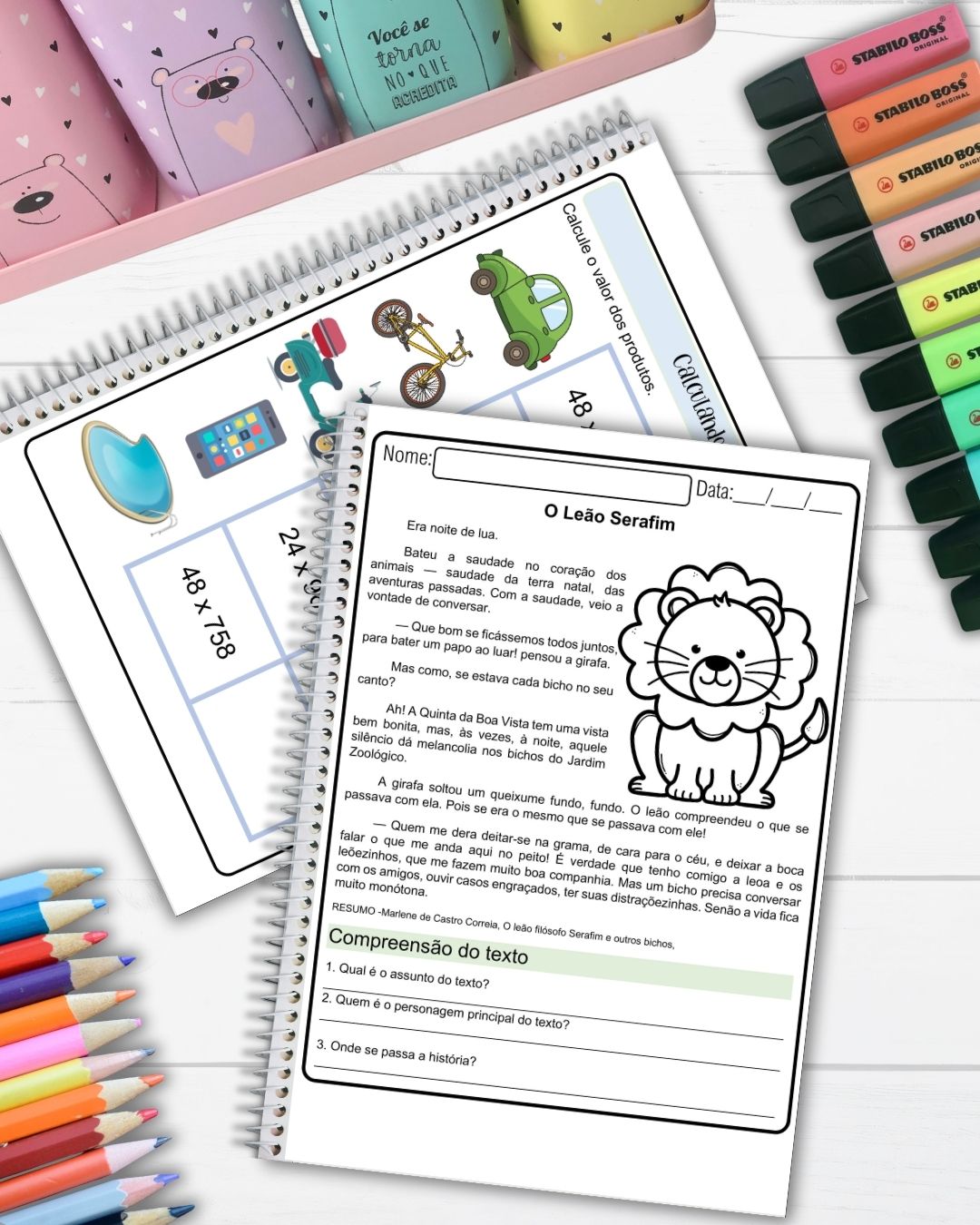 Pacote de Atividades 4º e 5º Anos Português e Matemática 134 pág. - Imagem 4