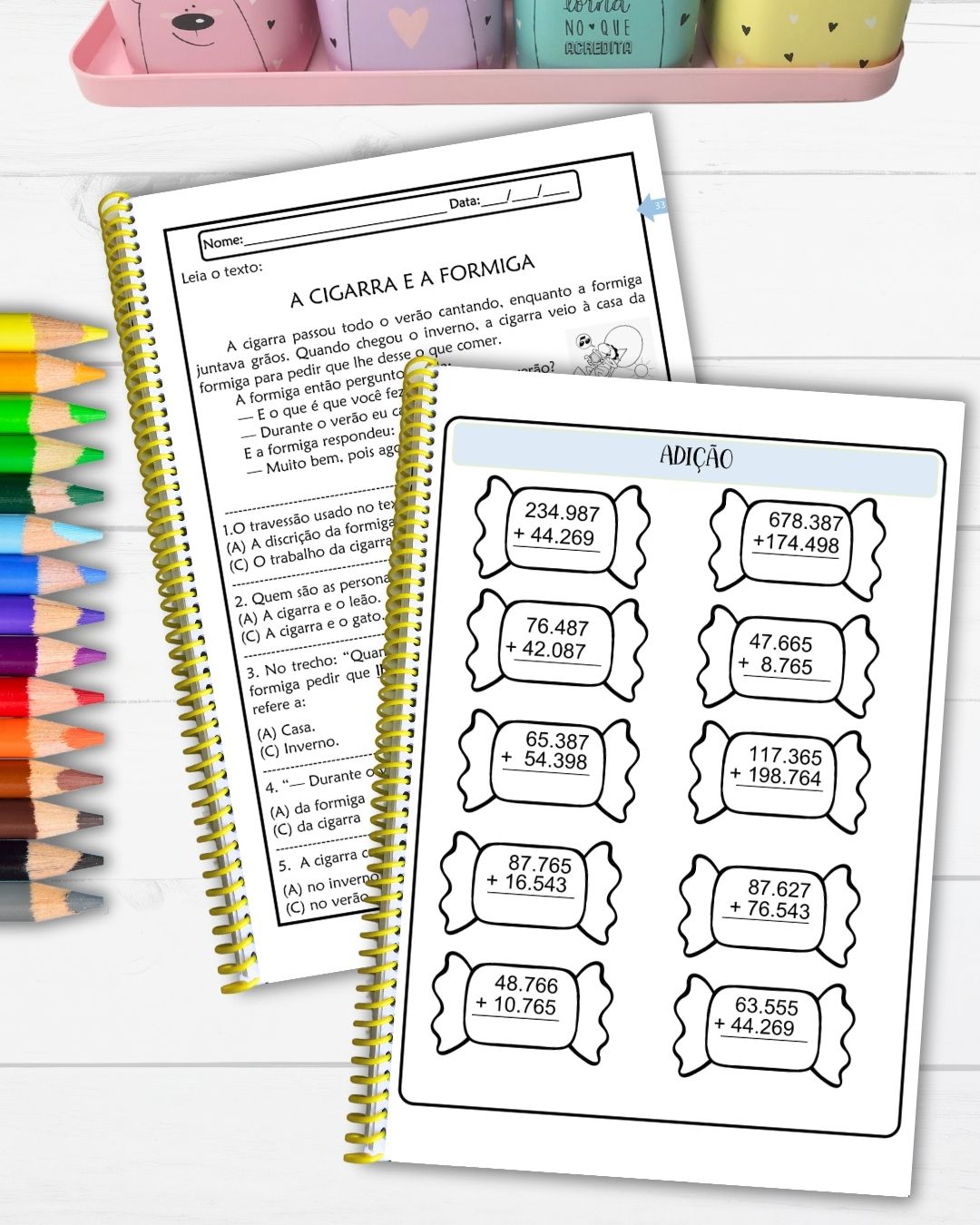 Pacote de Atividades 4º e 5º Anos Português e Matemática 134 pág. - Imagem 5