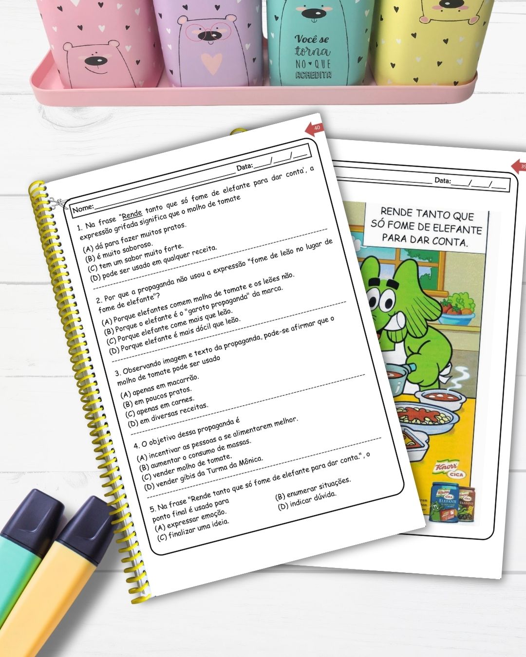 Pacote de Atividades 4º e 5º Anos Português e Matemática 134 pág. - Imagem 8