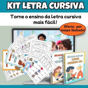 Atividades Letra Cursiva com 84 páginas
