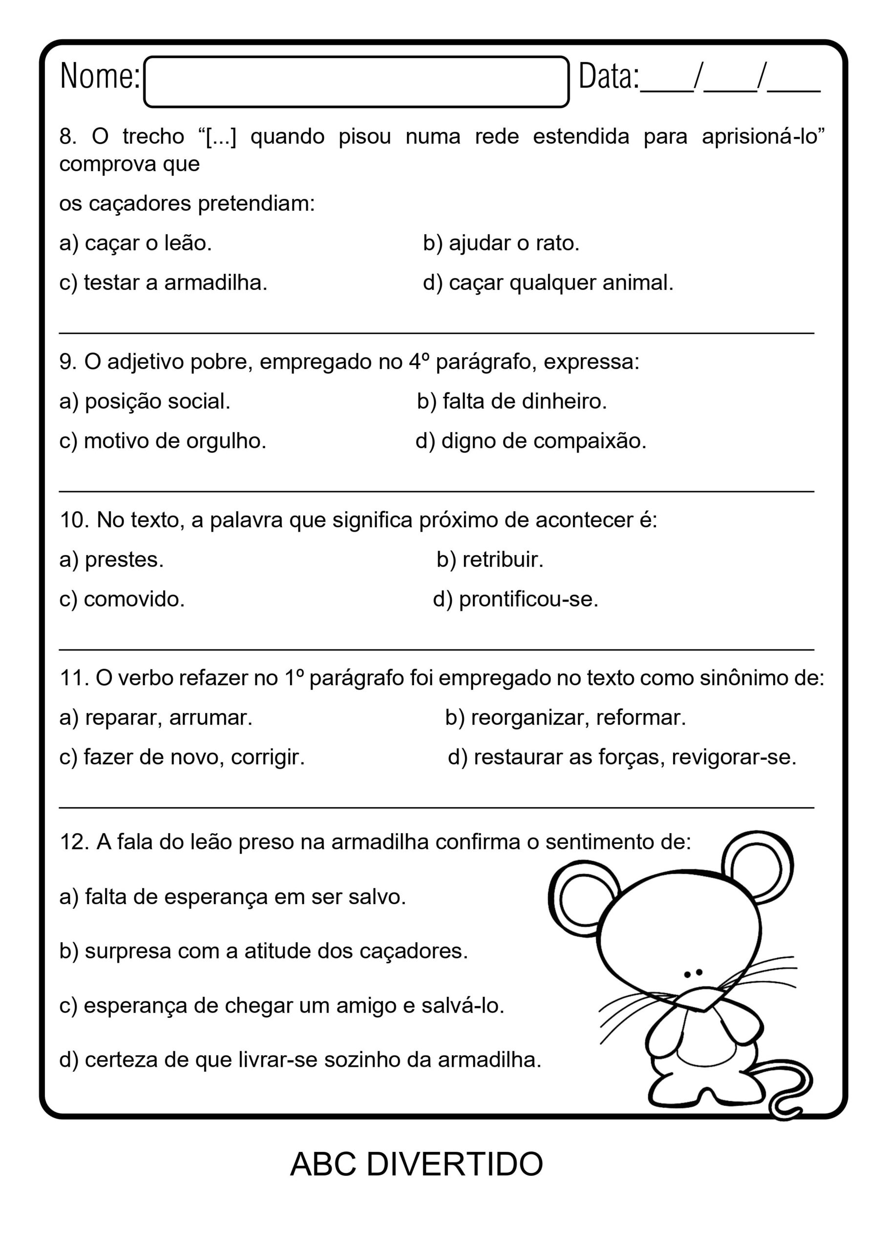 Pacote de Atividades 4º e 5º Anos Português e Matemática 134 pág. - Imagem 15