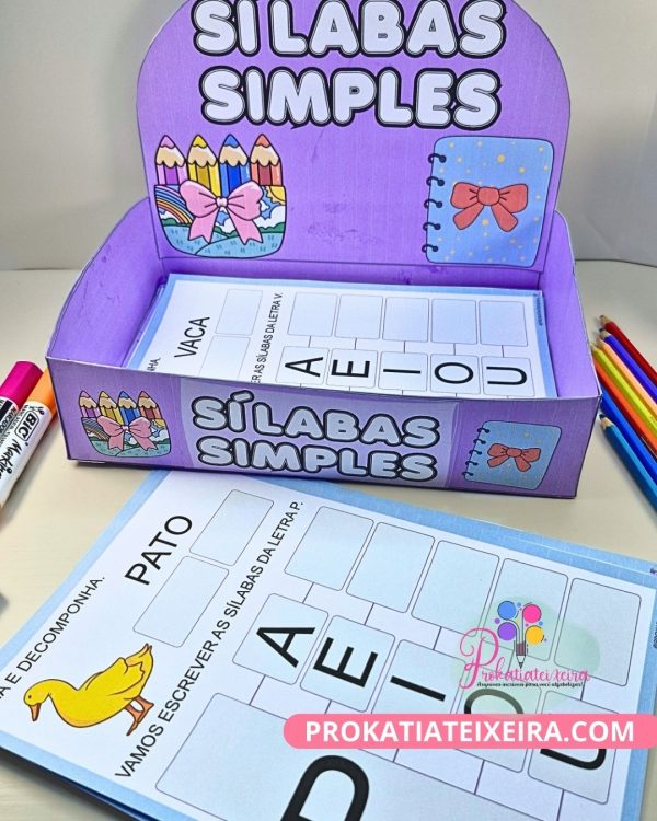 Caderno Sílabas Simples – Educação Especial