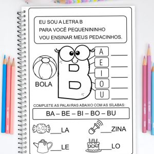 96 Atividades Sílabas Simples Caderno Eu Sou a Letra