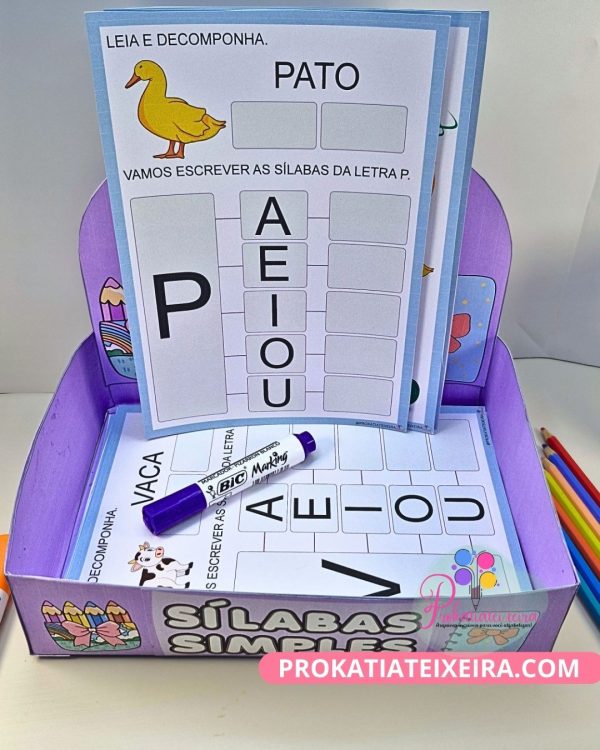 Caderno Sílabas Simples – Educação Especial - Imagem 2