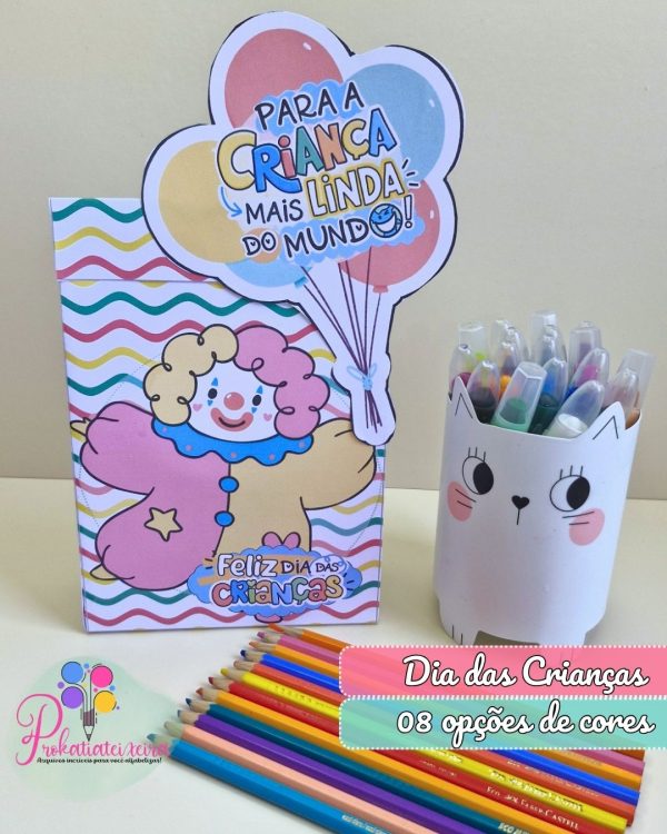 Sacolinhas Dia das Crianças Palhacinho Balão - Imagem 2