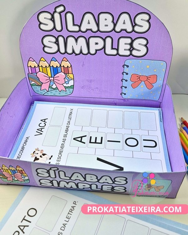 Caderno Sílabas Simples – Educação Especial - Imagem 3