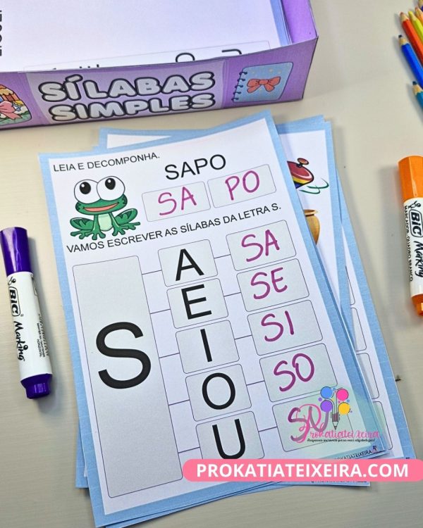 Caderno Sílabas Simples – Educação Especial - Imagem 4