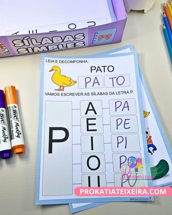 Caderno Sílabas Simples – Educação Especial - Imagem 6