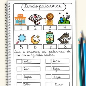 Lendo Palavras Letra Cursiva