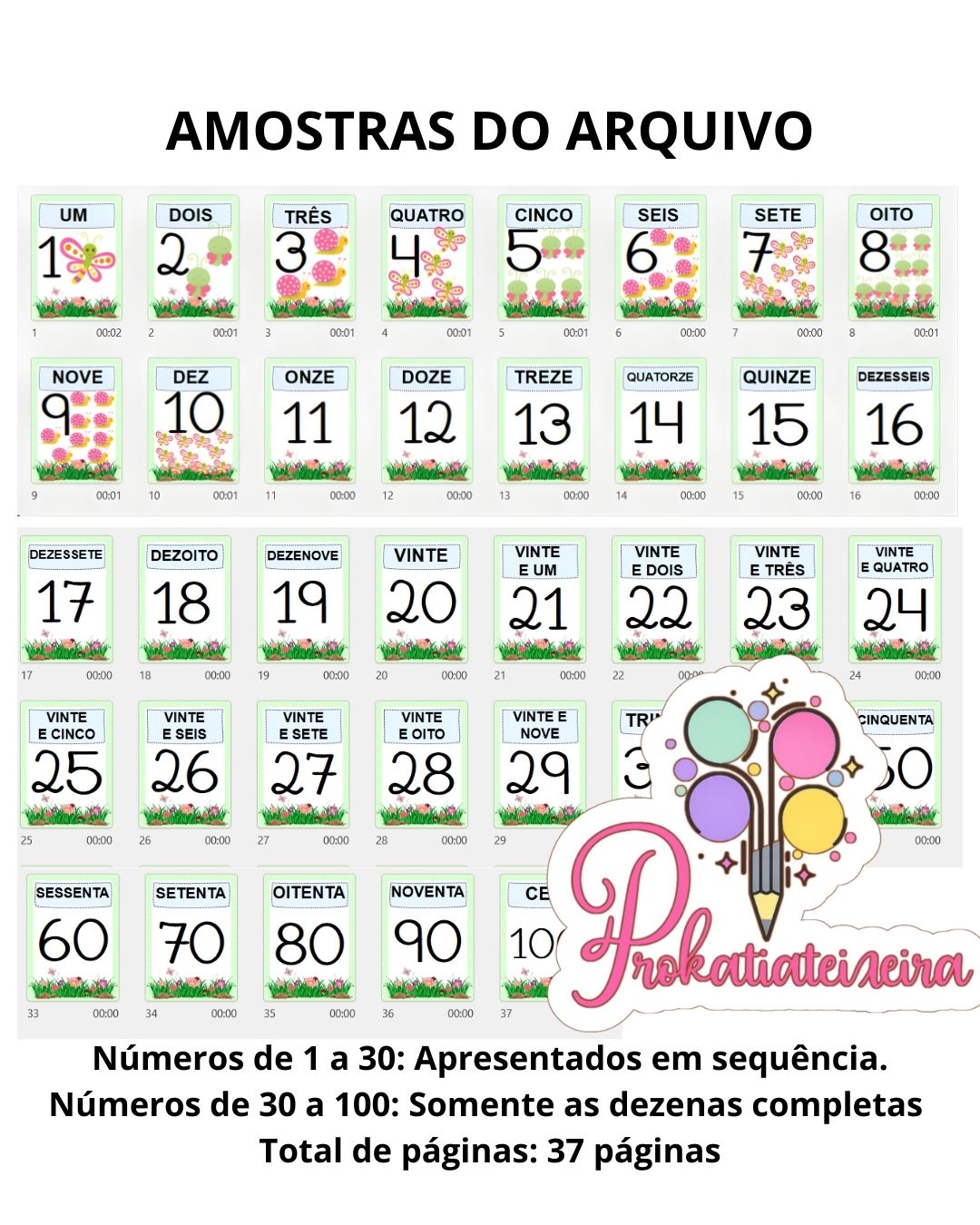 Kit Alfabeto e Números Bichinhos de Jardim - Imagem 9
