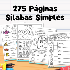 275 Atividades Sílabas Simples