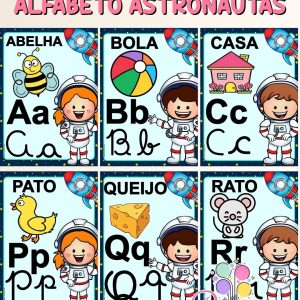 KIT ASTRONAUTAS – ALFABETO, DEZENAS E NÚMEROS ATÉ 20