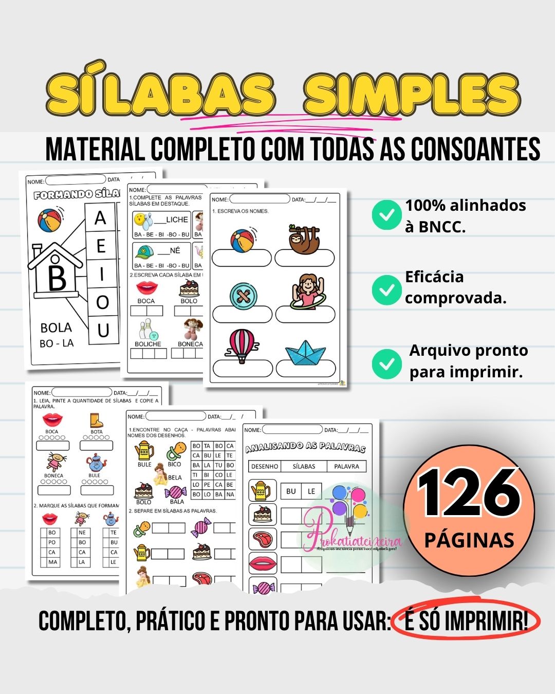 Sílabas Simples com 126 páginas – 01