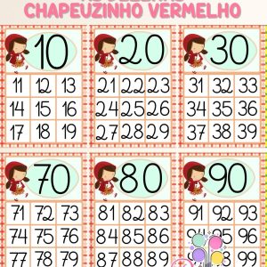 Cartazes A4 as Dezenas Chapeuzinho Vermelho