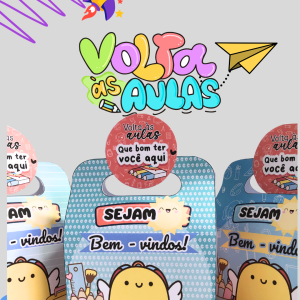 Caixinha Lembrancinha 03 Cores Modelo Sejam Bem -vindos Solzinho