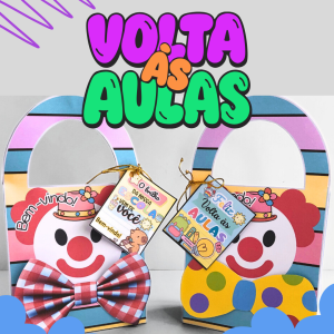 Caixinha Volta Às Aulas Palhacinho Gravata M02