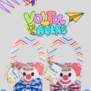 Caixinha Volta Às Aulas Palhacinho Gravata M01