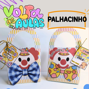 Caixinha Volta Às Aulas Palhacinho Gravata M03