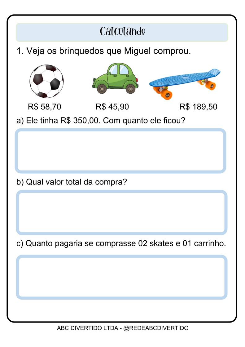 Pacote de Atividades 4º e 5º Anos Português e Matemática 134 pág. - Imagem 7