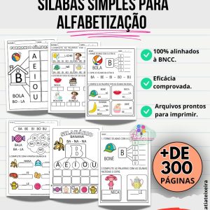 Atividades Sílabas Simples para Alfabetização
