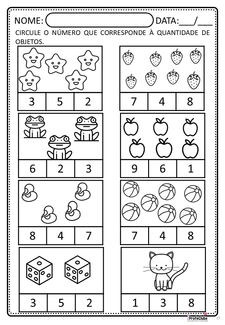 Atividades de Matemática Ed. Infantil e Alfabetização com 180 páginas - Imagem 8
