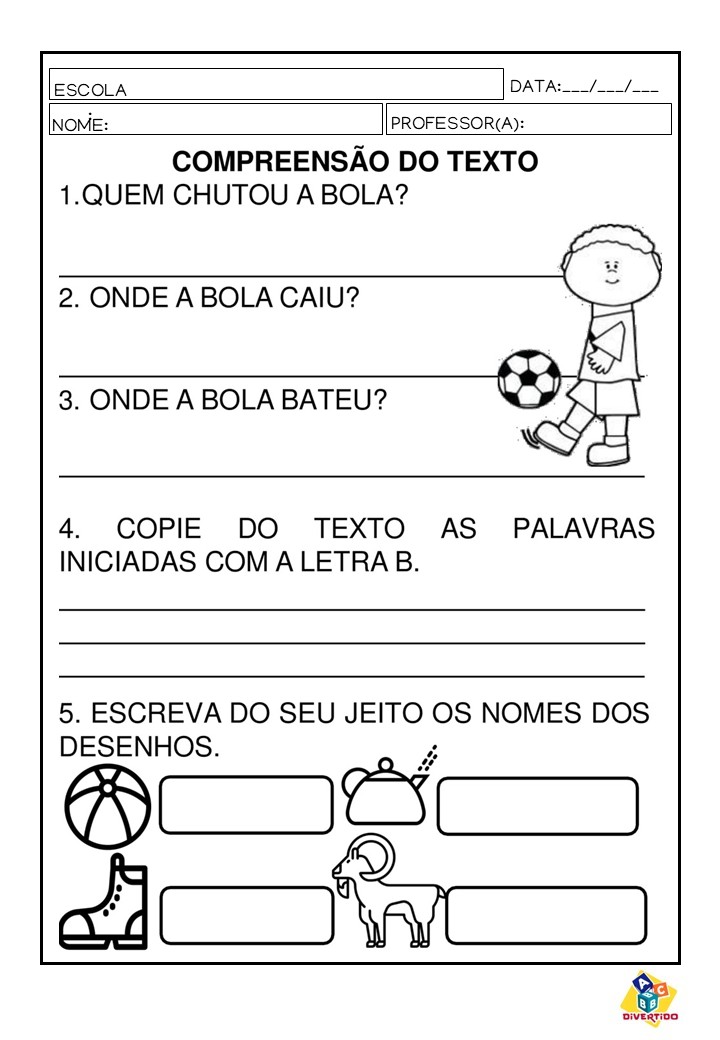 Pequenos Textos com atividades de Alfabetização 1ºano - Imagem 8