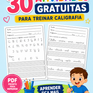 30 Atividades Gratuitas Para Treinar Caligrafia